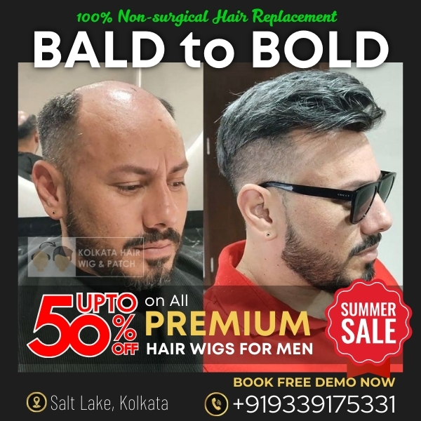 Best hair wigs and hair patches for men in kolkata at kolkata hair wigs and patches by lotus stylish, salt lake city, kolkata. Get 50% off on all premium hair wigs and hair patches for men in kolkata. Get a free demo and consultation today.