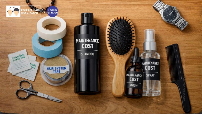 Hair fixing maintenance and aftercare products that add to cost in Kolkata.